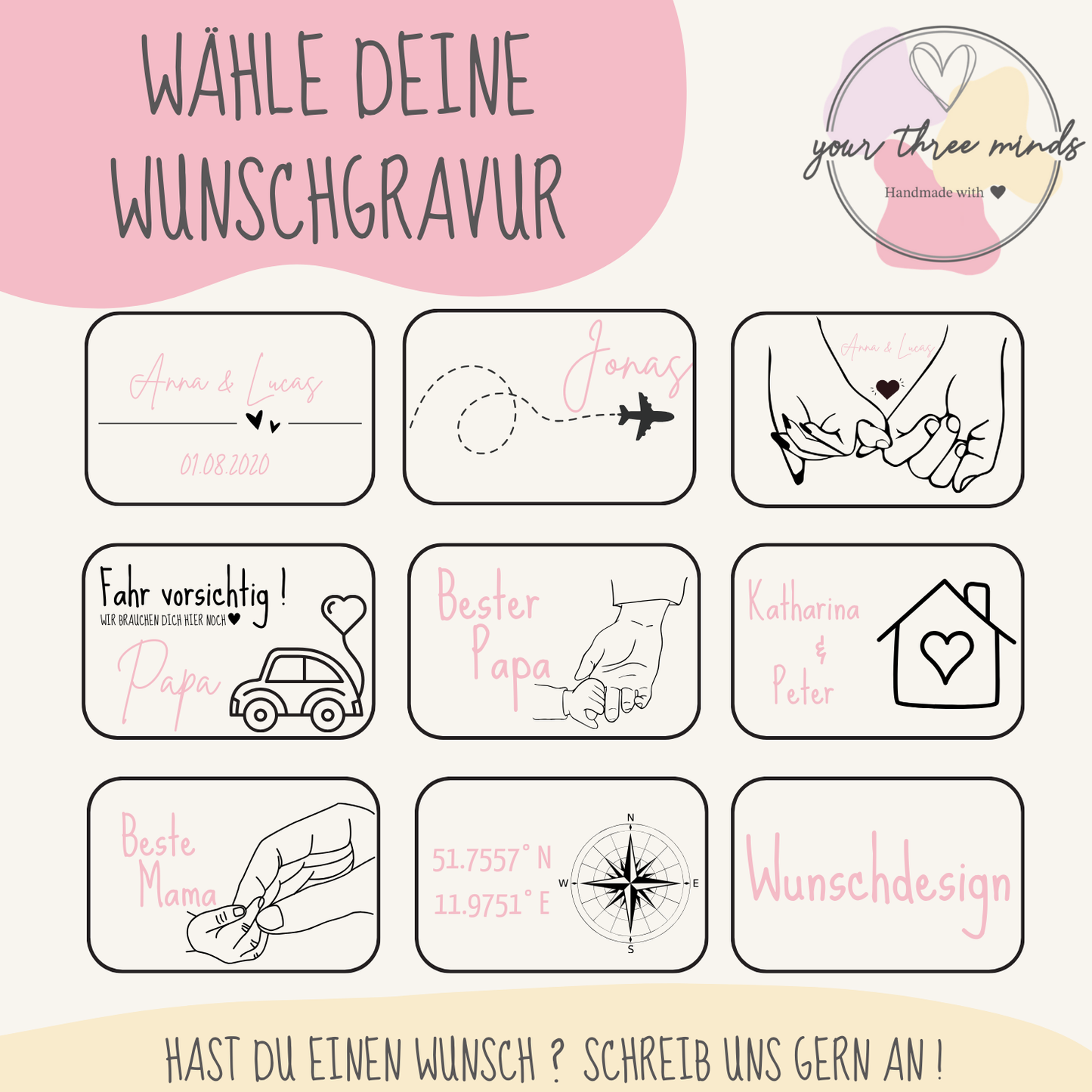 Personalisierter SchlĂŒsselanhĂ€nger / Geschenk mit Gravur / SchlĂŒsselanhĂ€nger Holz / Individuelles Geschenk / Handgemachter SchlĂŒsselanhĂ€nger
