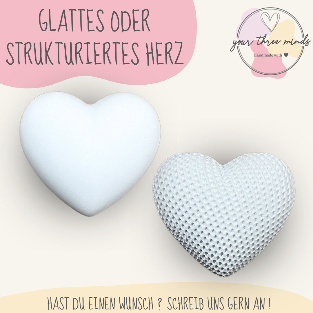 Schön, dass es dich gibt! „Herz auf Klötzchen“ / Geschenke für besondere Menschen