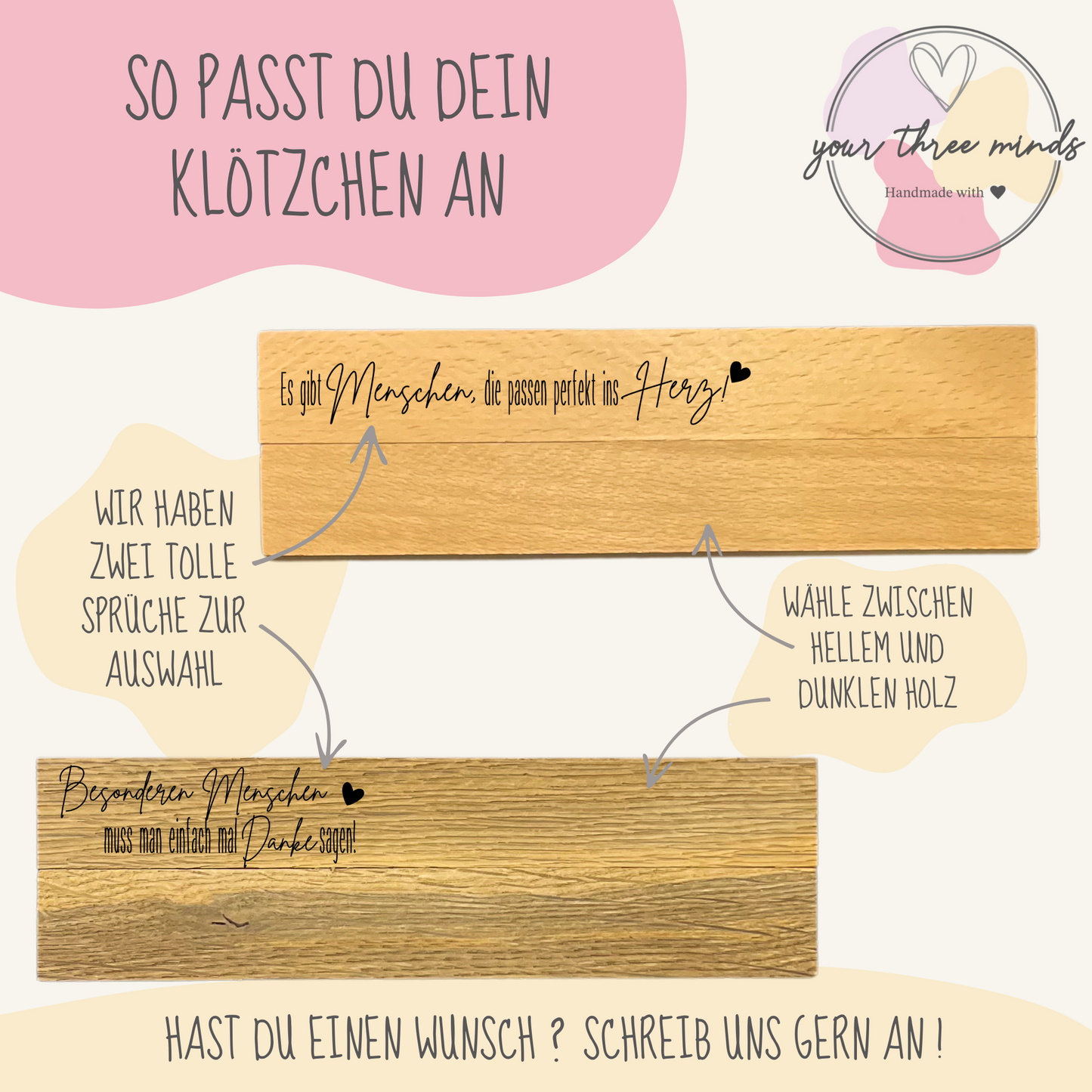 Kugelschreiber personalisiert / Kleines Mitbringsel / Geschenkidee / Kleines Dankeschön