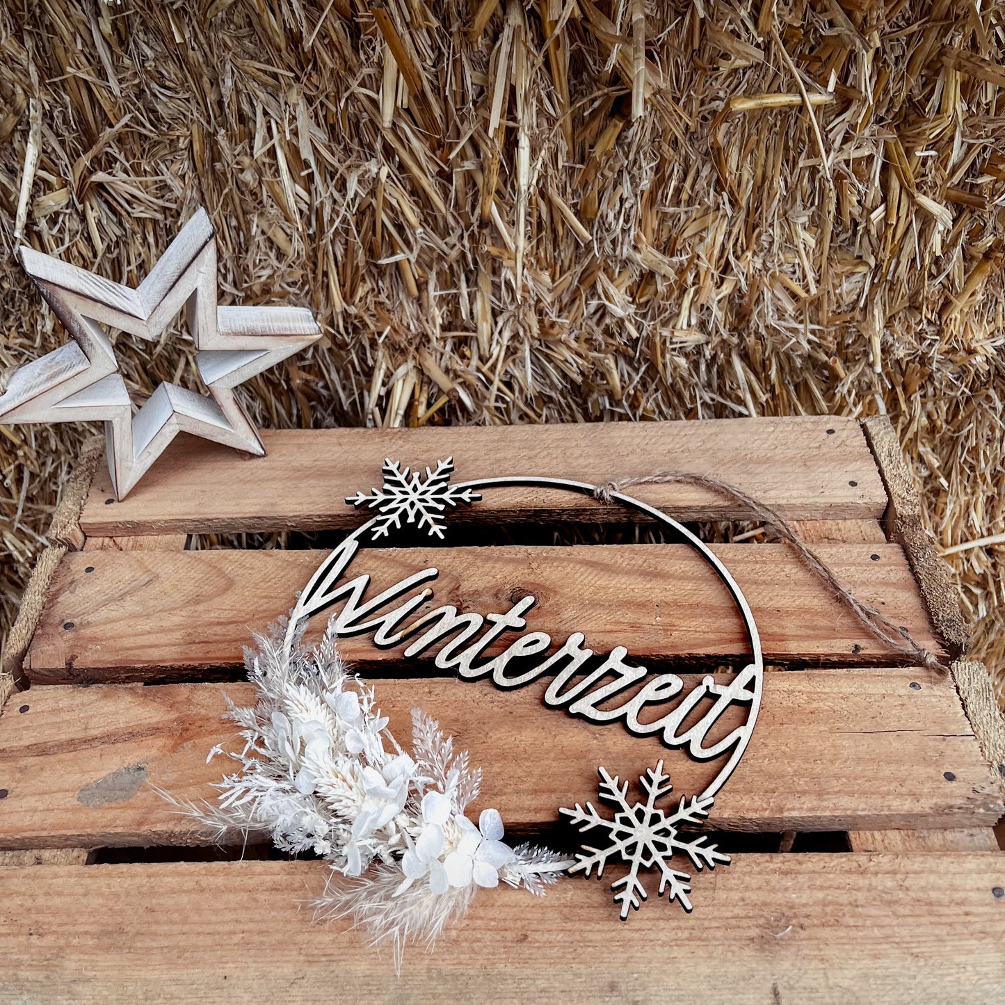 Türkranz "Winterzeit" / Winterdekoration / Weihnachtsdeko