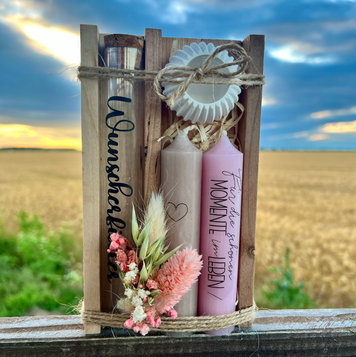 Geldgeschenk / Wunscherfüller / Kerze / Hochzeitsgeschenk