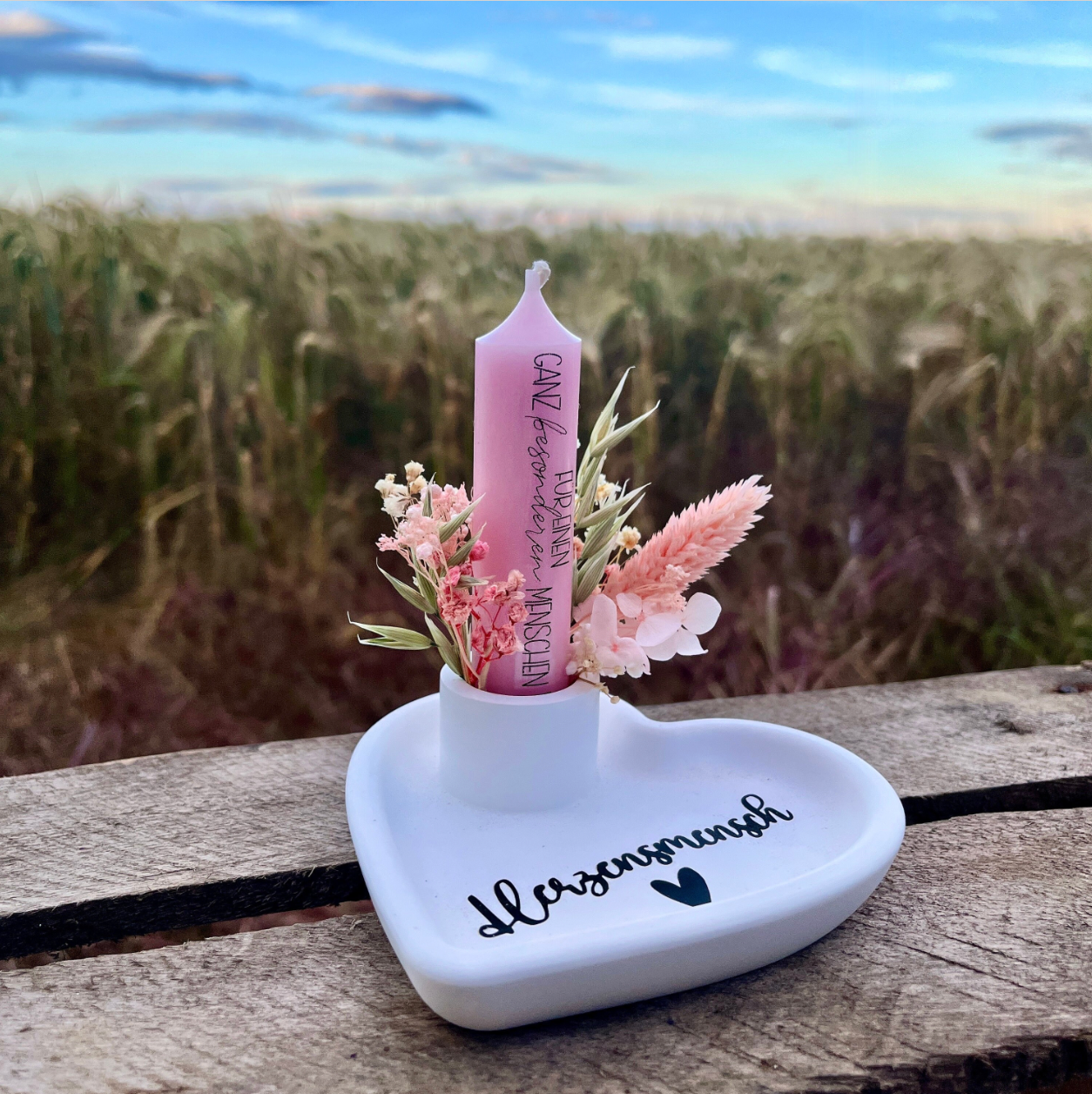 Herzteller Herzensmensch / Kerzengeschenk/ Kerze für einen ganz besonderen Menschen