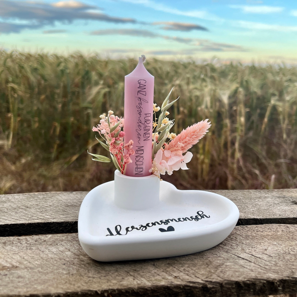 Herzteller Herzensmensch / Kerzengeschenk/ Kerze für einen ganz besonderen Menschen