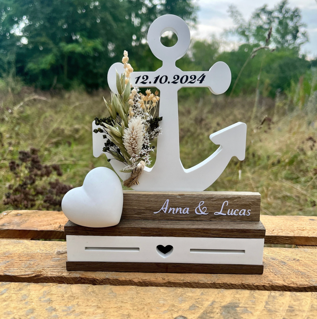 Hochzeitsgeschenk Anker / maritimes Geschenk zur Hochzeit / Geschenk für das Brautpaar