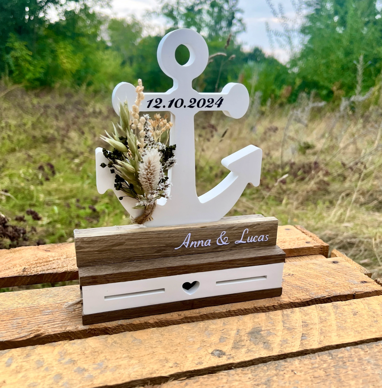 Hochzeitsgeschenk Anker / maritimes Geschenk zur Hochzeit / Geschenk für das Brautpaar