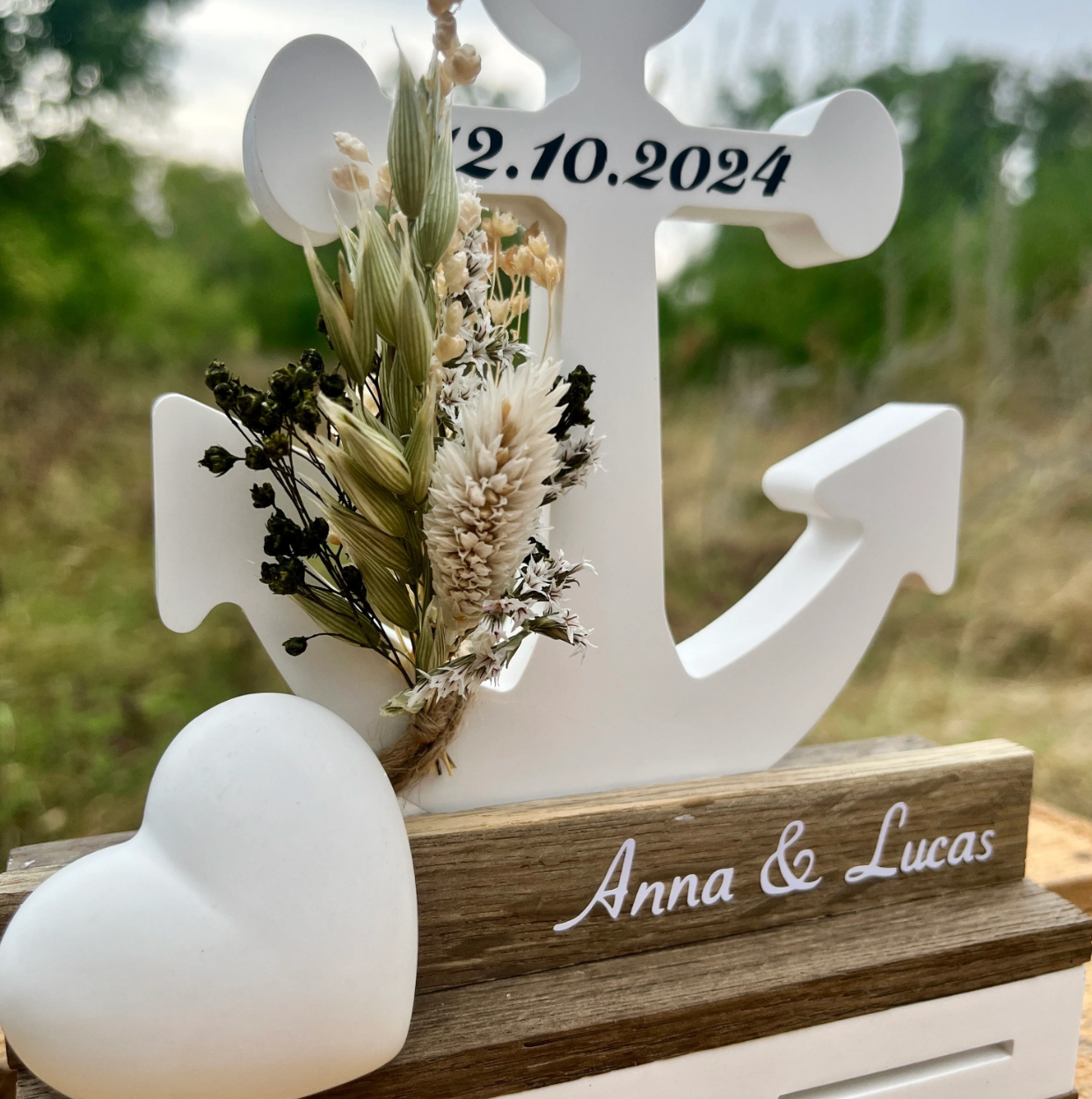 Hochzeitsgeschenk Anker / maritimes Geschenk zur Hochzeit / Geschenk für das Brautpaar