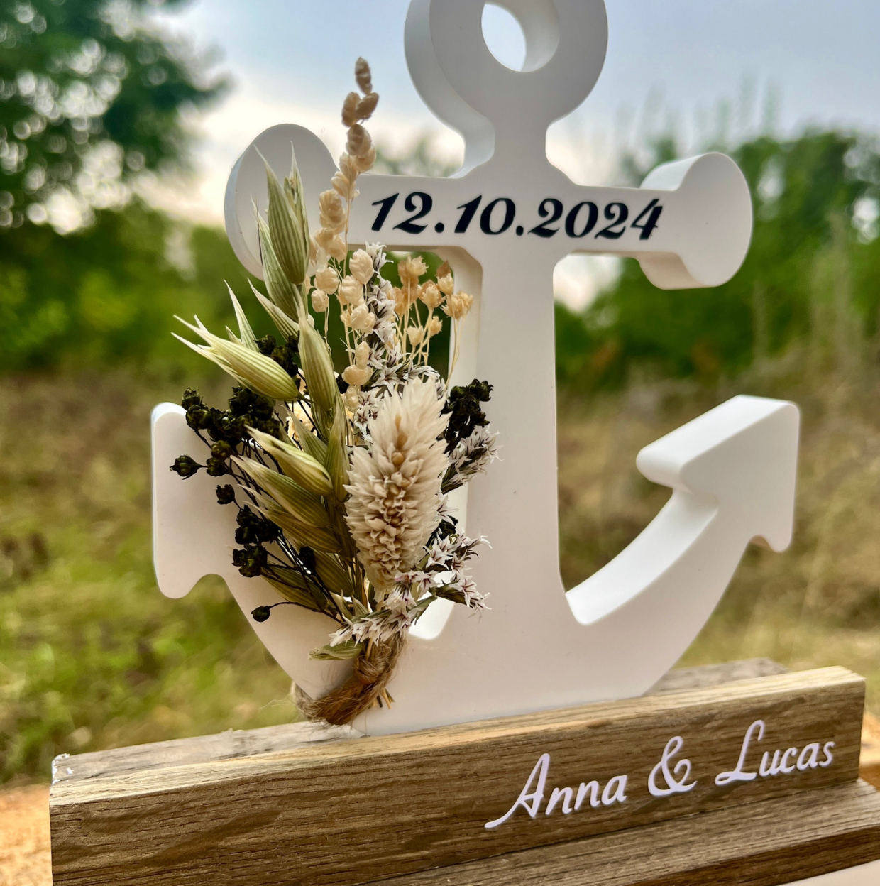 Hochzeitsgeschenk Anker / maritimes Geschenk zur Hochzeit / Geschenk für das Brautpaar