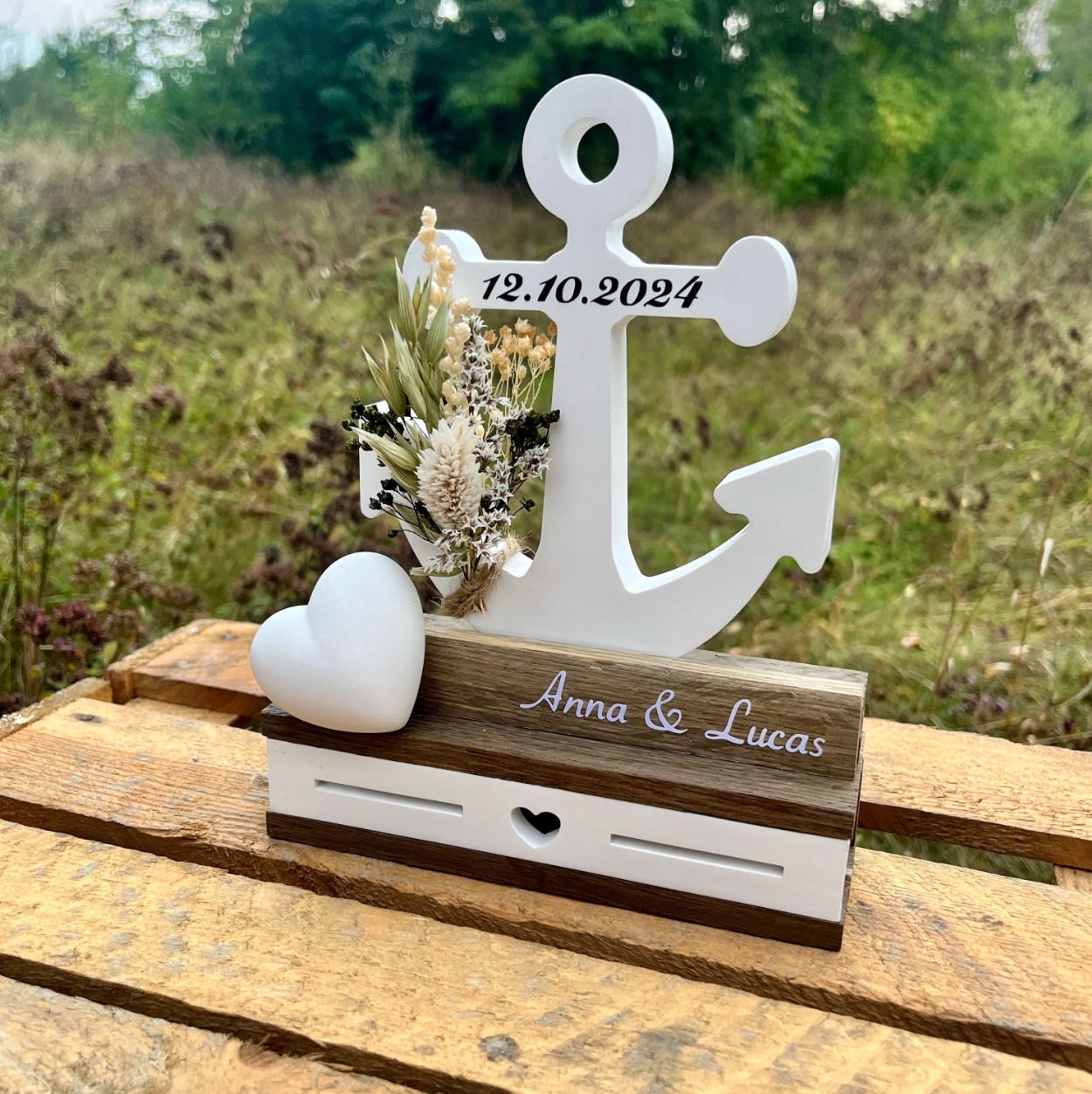 Hochzeitsgeschenk Anker / maritimes Geschenk zur Hochzeit / Geschenk für das Brautpaar
