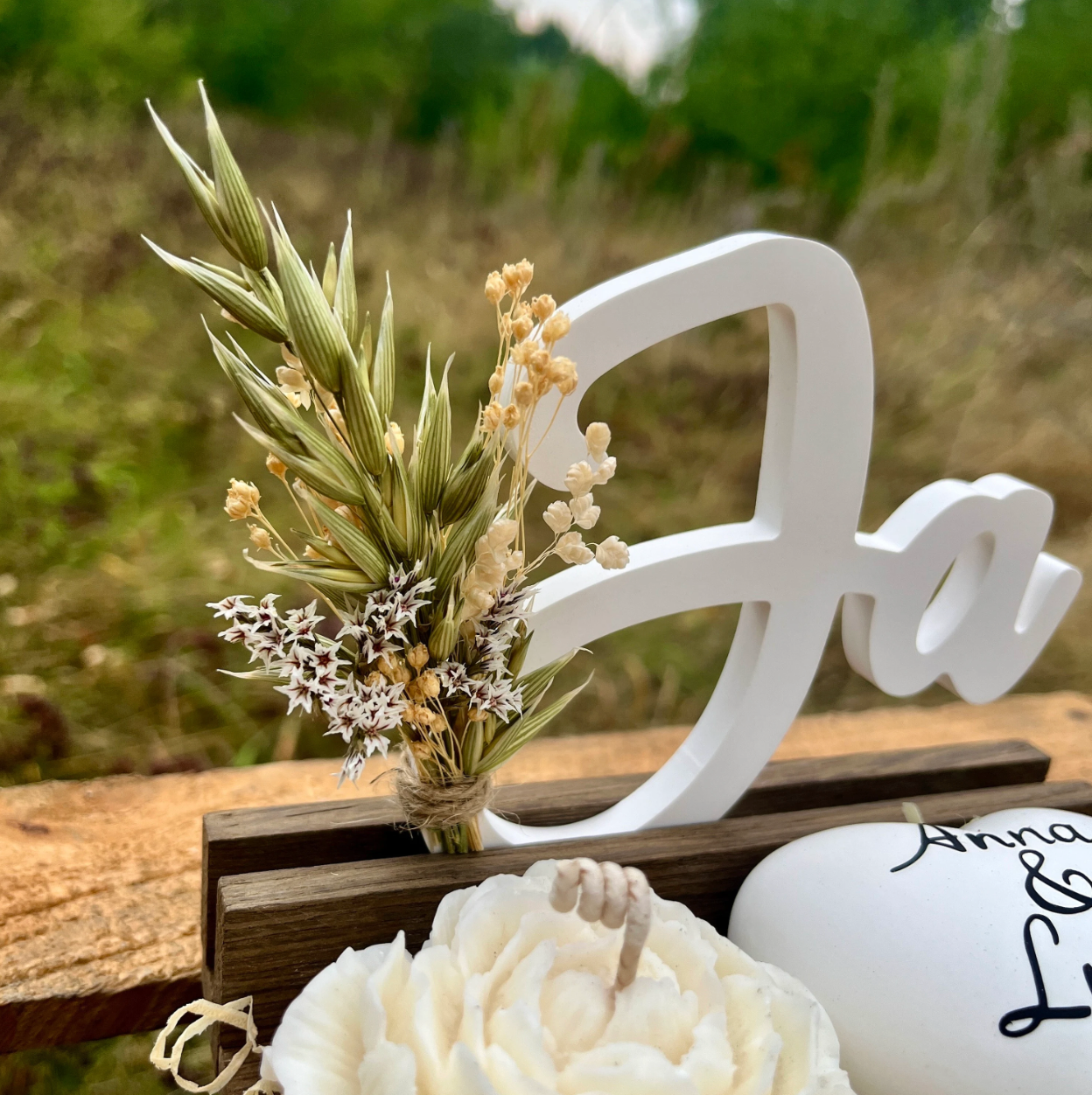 Hochzeitsgeschenk „Rose“ / Geschenk zur Hochzeit / Kerze / Geschenk für das Brautpaar/ Geldgeschenk / personalisiert