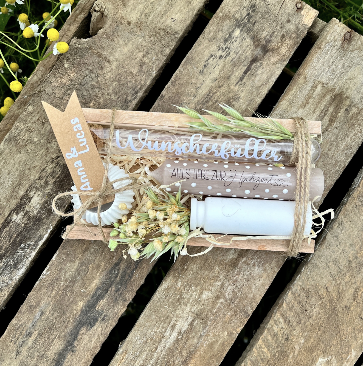 Hochzeitsgeschenk „Vase“ / Geschenk Brautpaar/ Geldgeschenk / personalisiertes Geschenk/ Wunscherfüller
