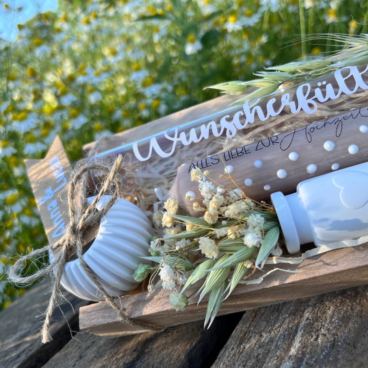 Hochzeitsgeschenk „Vase“ / Geschenk Brautpaar/ Geldgeschenk / personalisiertes Geschenk/ Wunscherfüller