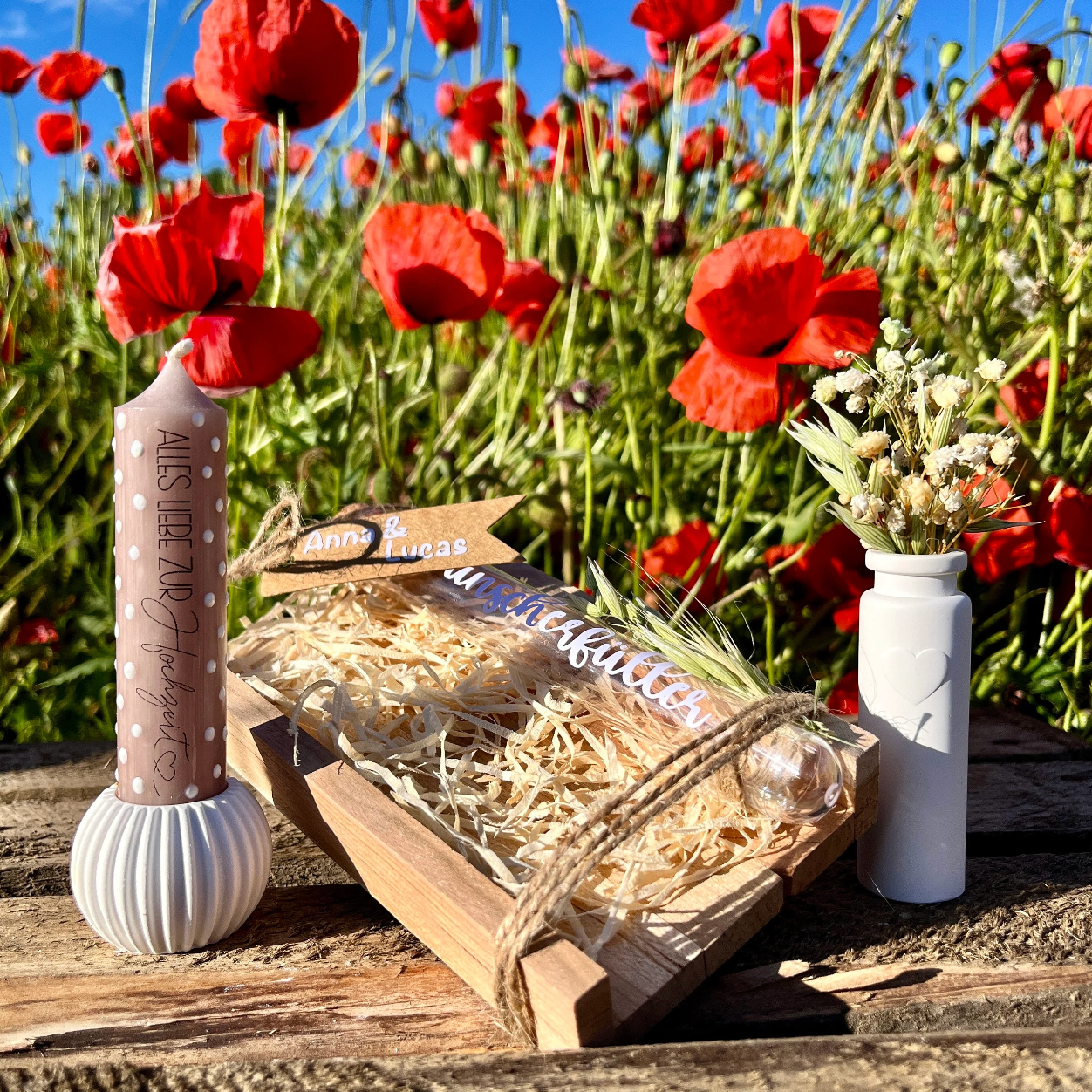 Hochzeitsgeschenk „Vase“ / Geschenk Brautpaar/ Geldgeschenk / personalisiertes Geschenk/ Wunscherfüller