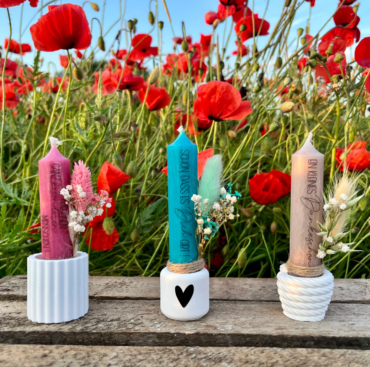 Kerze/ Mitbringsel / Ein kleines Dankeschön Kerze / Gastgeschenk /kleines Geschenk