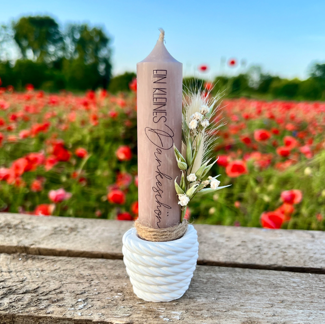 Kerze/ Mitbringsel / Ein kleines Dankeschön Kerze / Gastgeschenk /kleines Geschenk