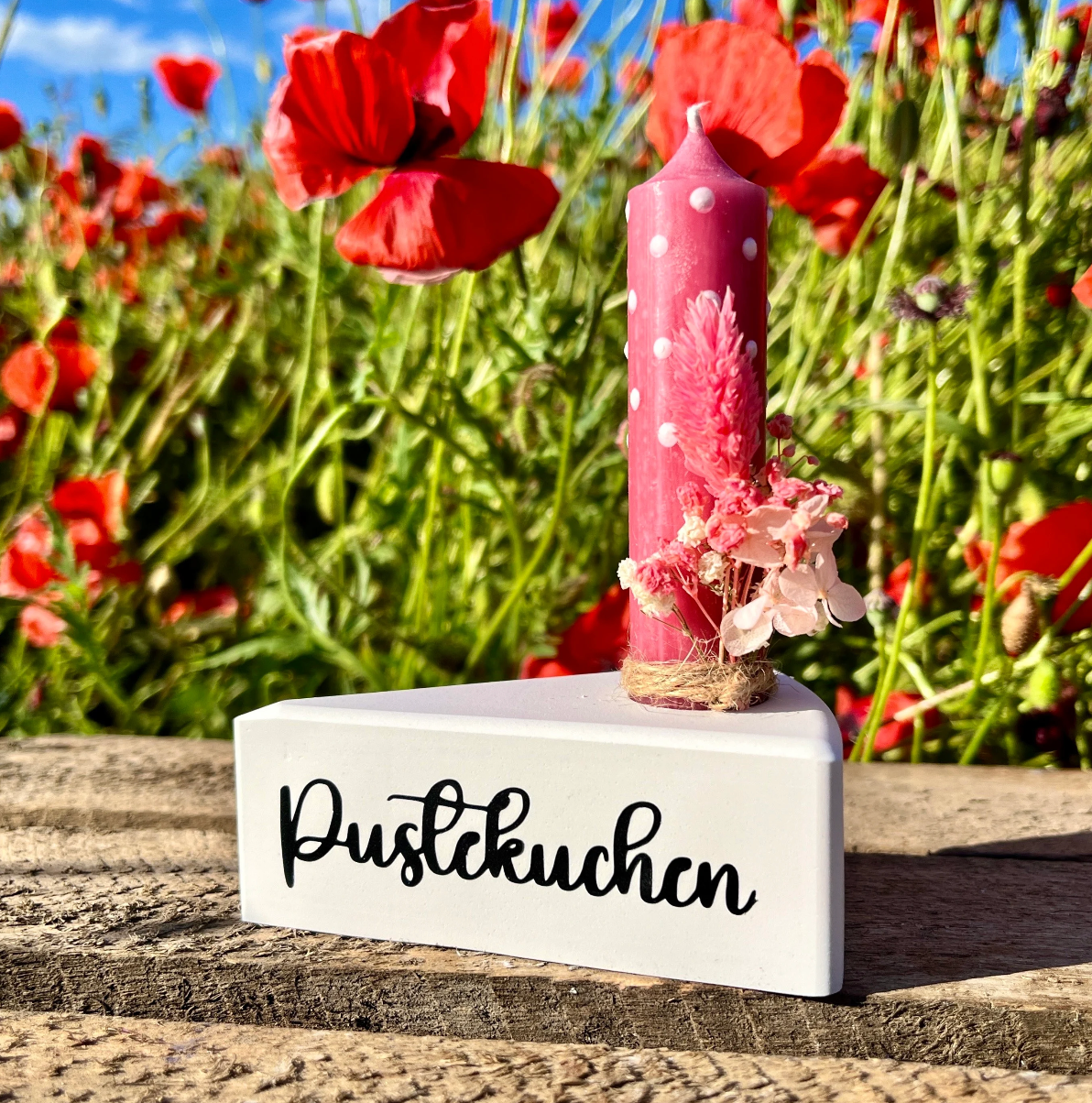 Pustekuchen/ Kerze zum Geburtstag/ Happy Birthday / Geburtstagskerze