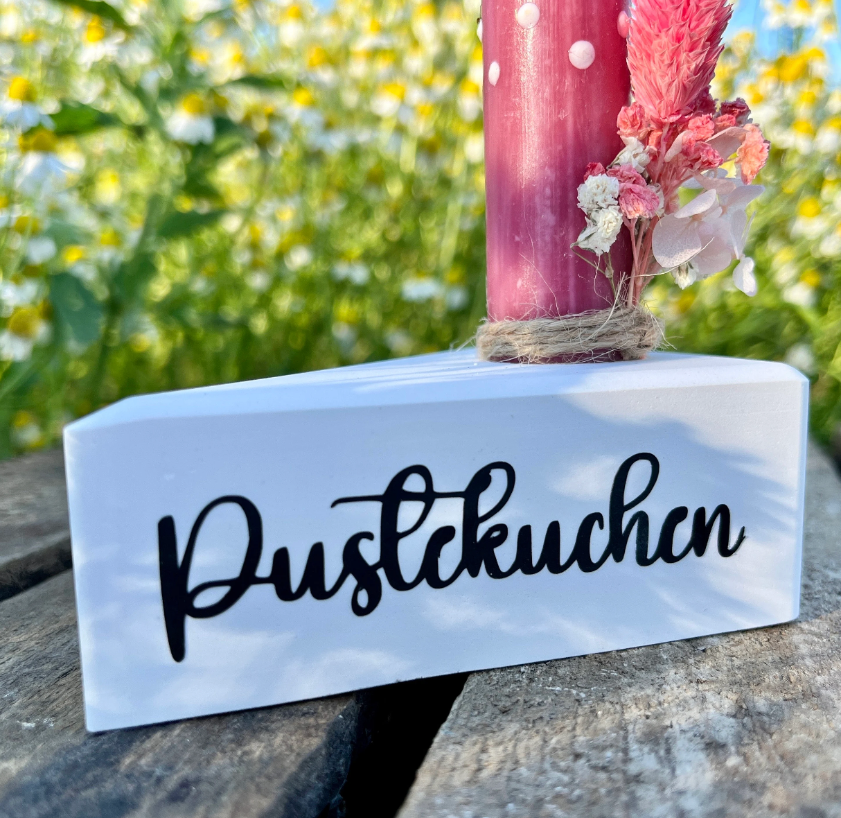 Pustekuchen/ Kerze zum Geburtstag/ Happy Birthday / Geburtstagskerze