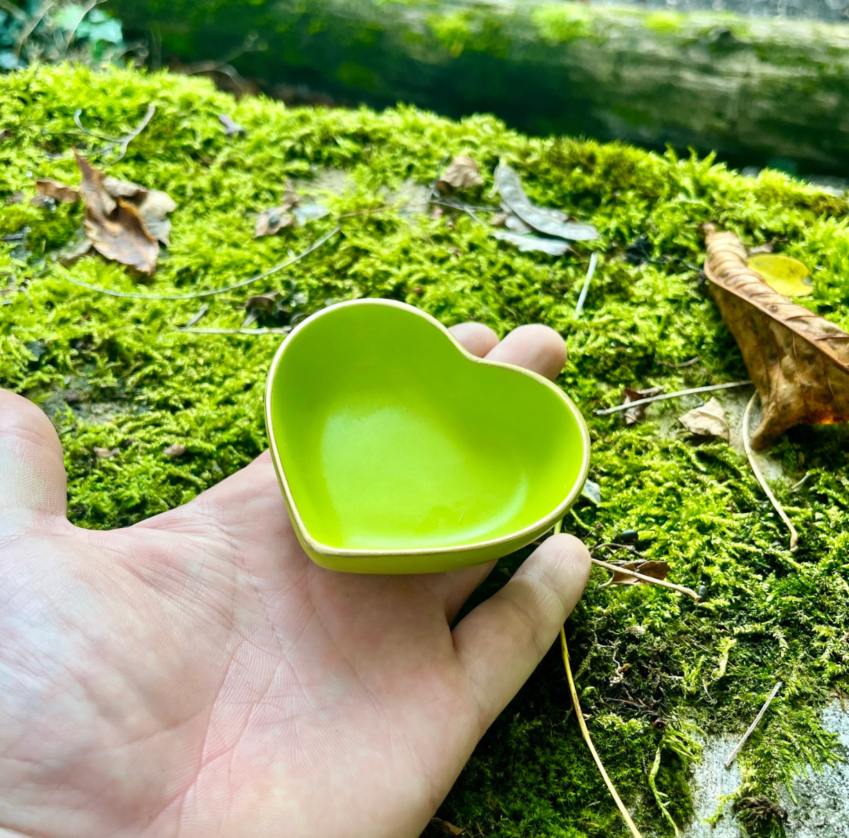 Schmuckschale / Herz /Dekoschale / Jesmonite /Ringschale