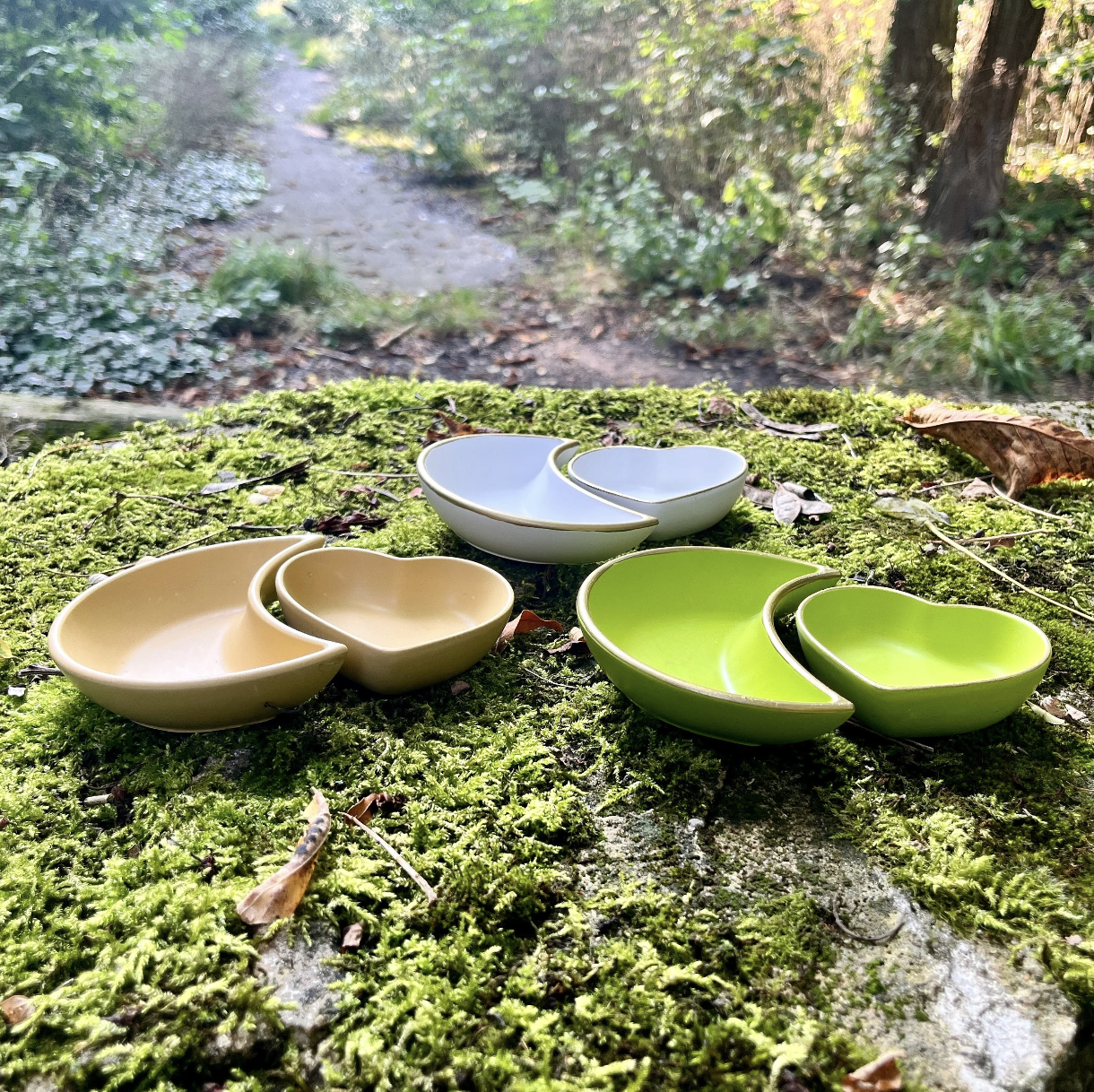 Schmuckschale / Mondschale/ Herzschale / Schalen Set