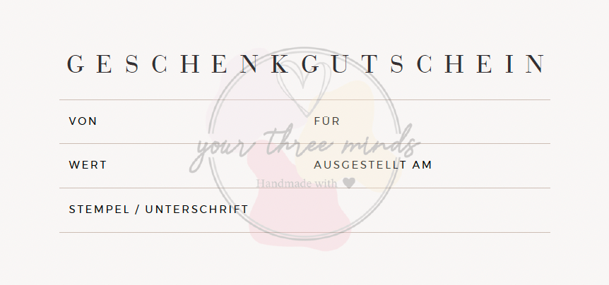 Geschenkgutschein