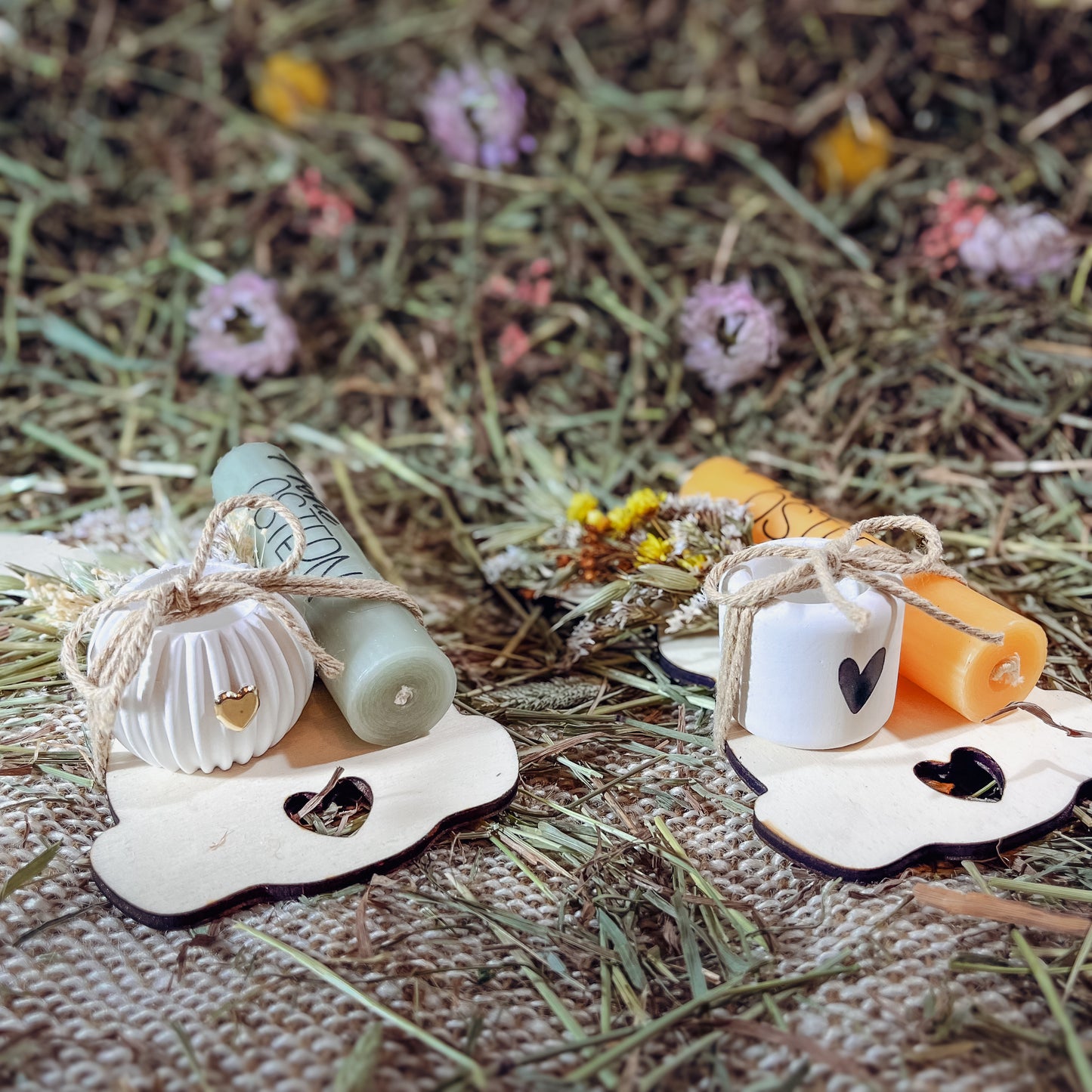 Osterdeko / Osterhase aus Holz / Mitbringsel Ostern