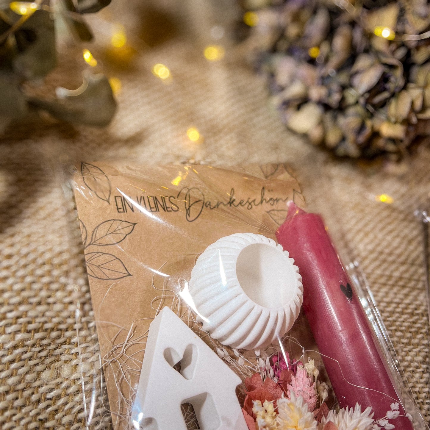 Kleines Mitbringsel / Kerzengeschenk / Kleines Dankeschön / Für Dich von Herzen / Lichthaus