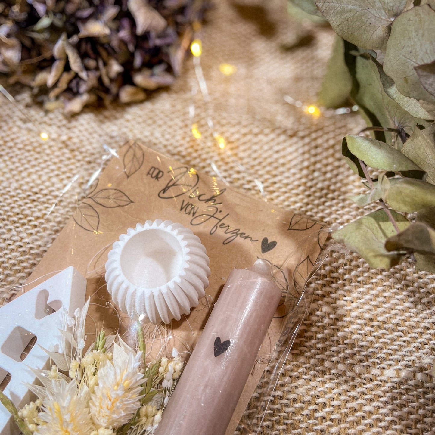 Kleines Mitbringsel / Kerzengeschenk / Kleines Dankeschön / Für Dich von Herzen / Lichthaus