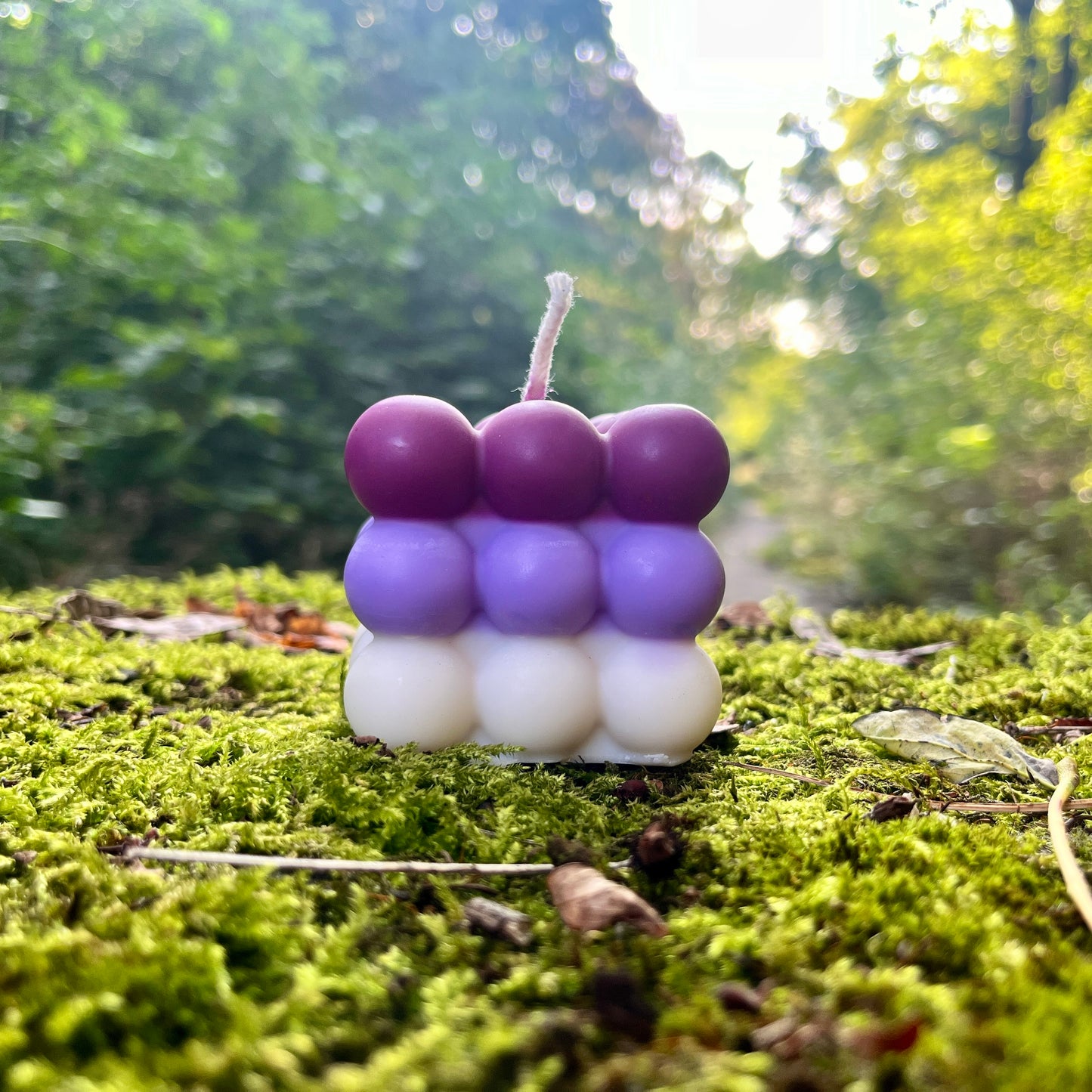 Bubble Kerze / 3 farbig / Kerze