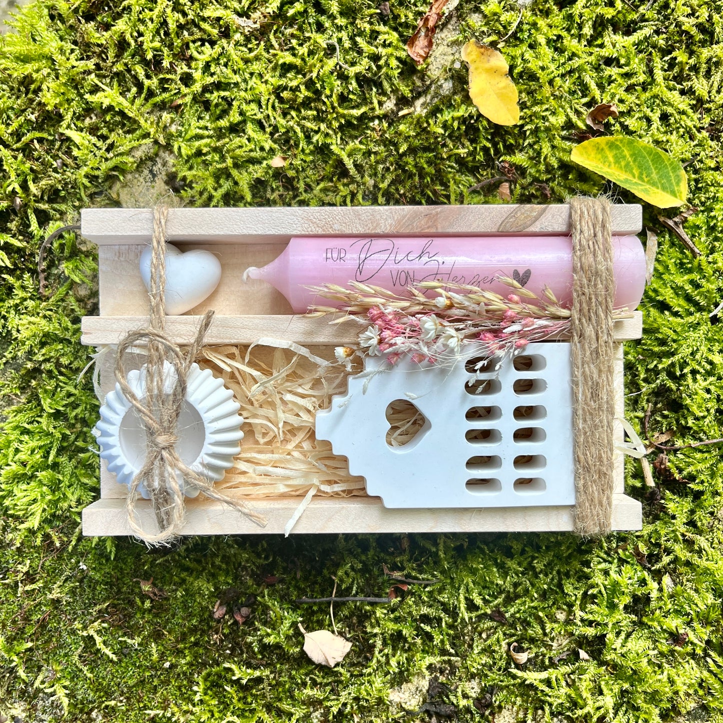 Kerzengeschenk Lichthaus / Kleines Mitbringsel/ Kleines Dankeschön/ Geschenk zum Einzug / Geburtstagsgeschenk