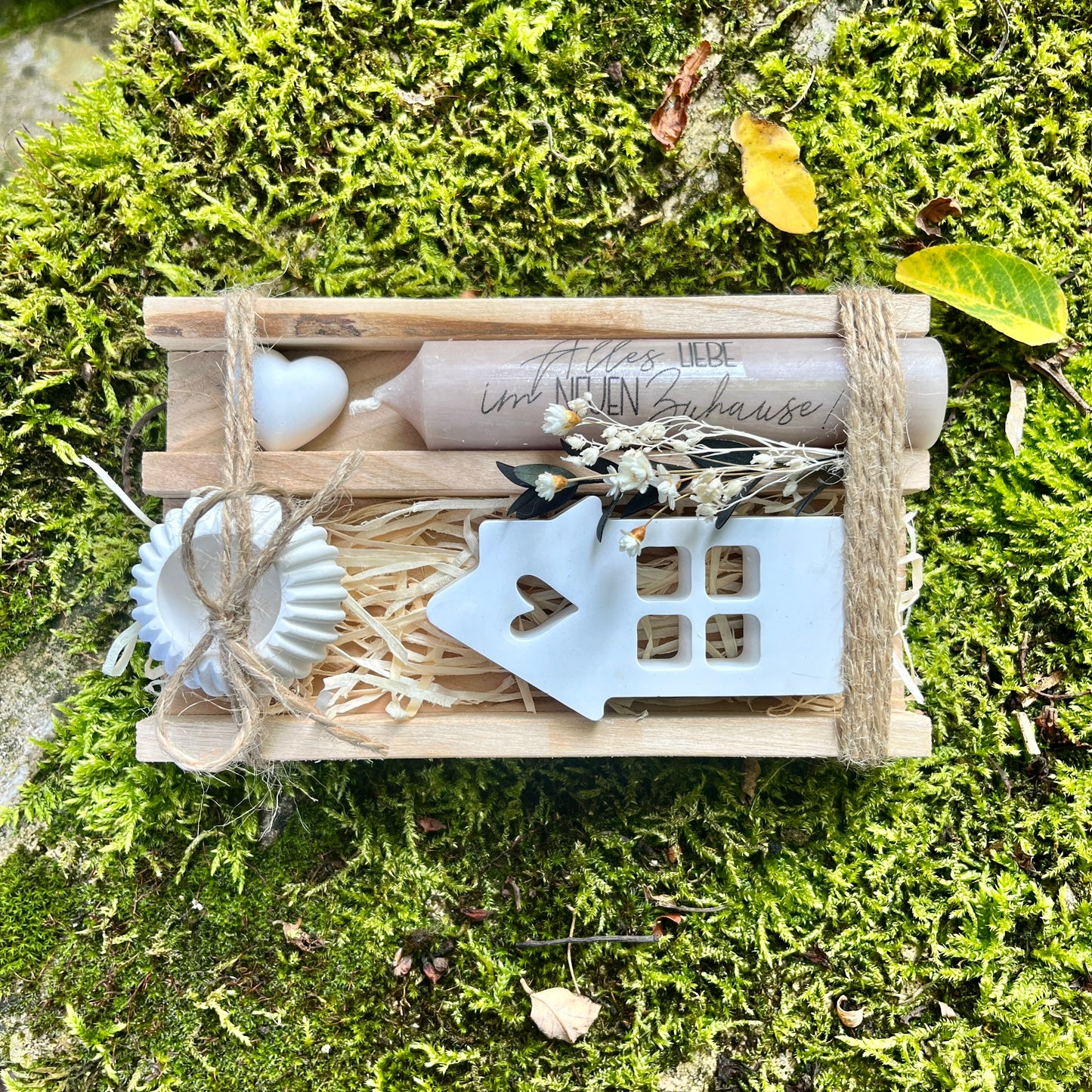 Kerzengeschenk Lichthaus / Kleines Mitbringsel/ Kleines Dankeschön/ Geschenk zum Einzug / Geburtstagsgeschenk