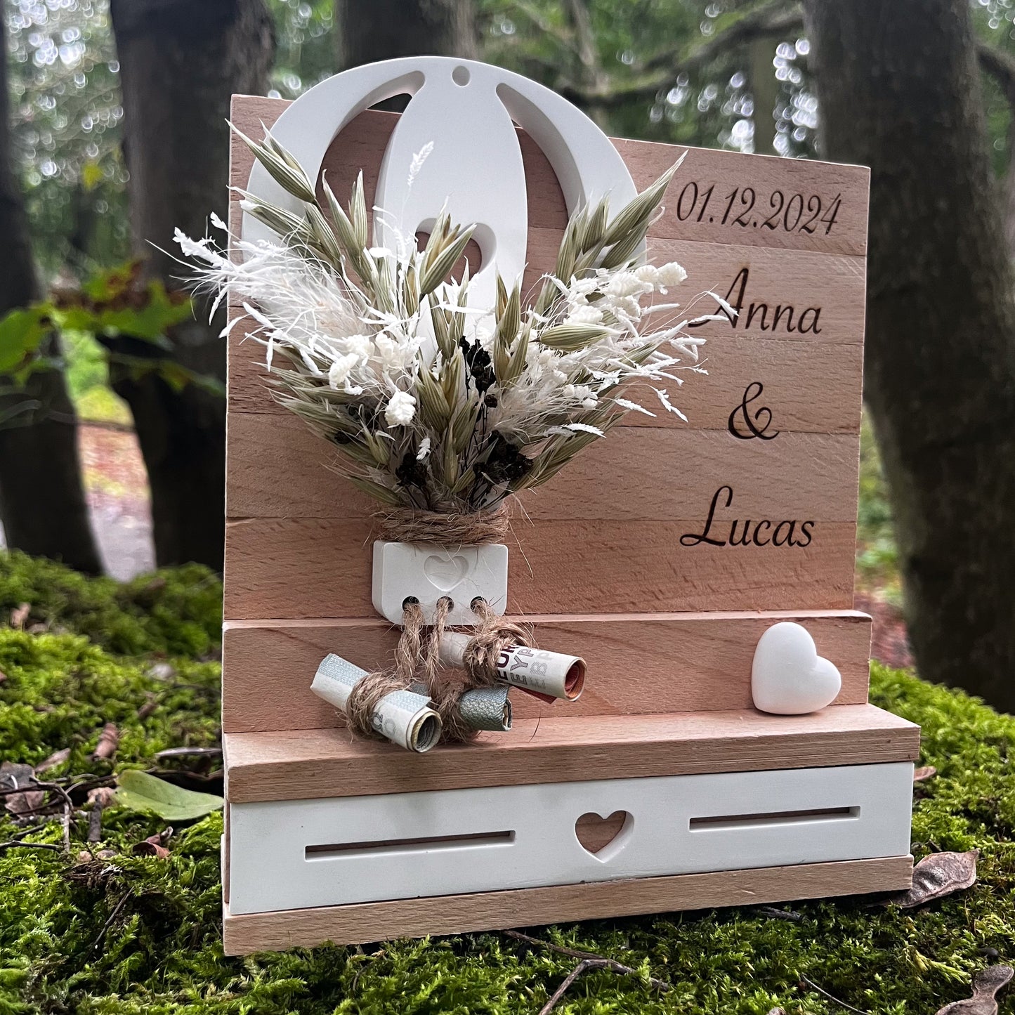 Hochzeitsgeschenk Ballon / Geschenk zur Hochzeit / Geschenk für das Brautpaar / Geldgeschenk Hochzeit