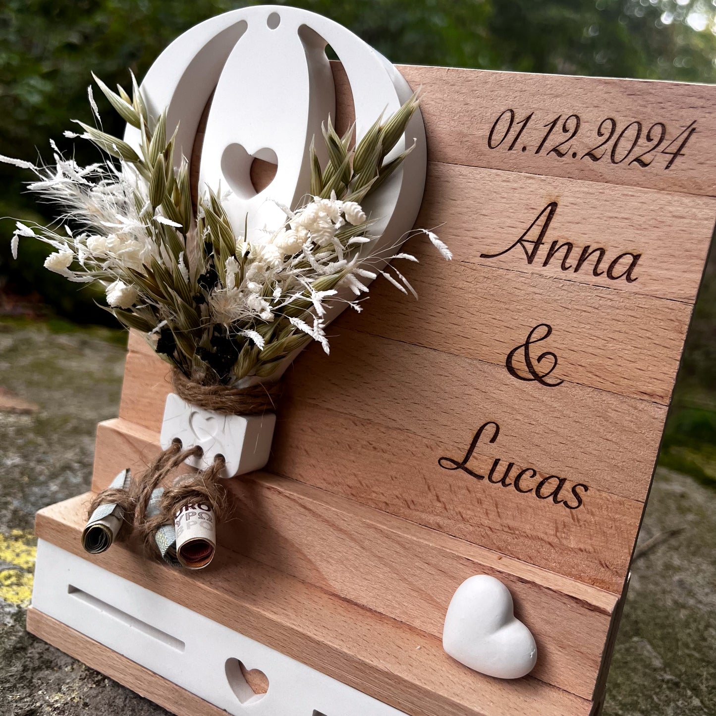 Hochzeitsgeschenk Ballon / Geschenk zur Hochzeit / Geschenk für das Brautpaar / Geldgeschenk Hochzeit