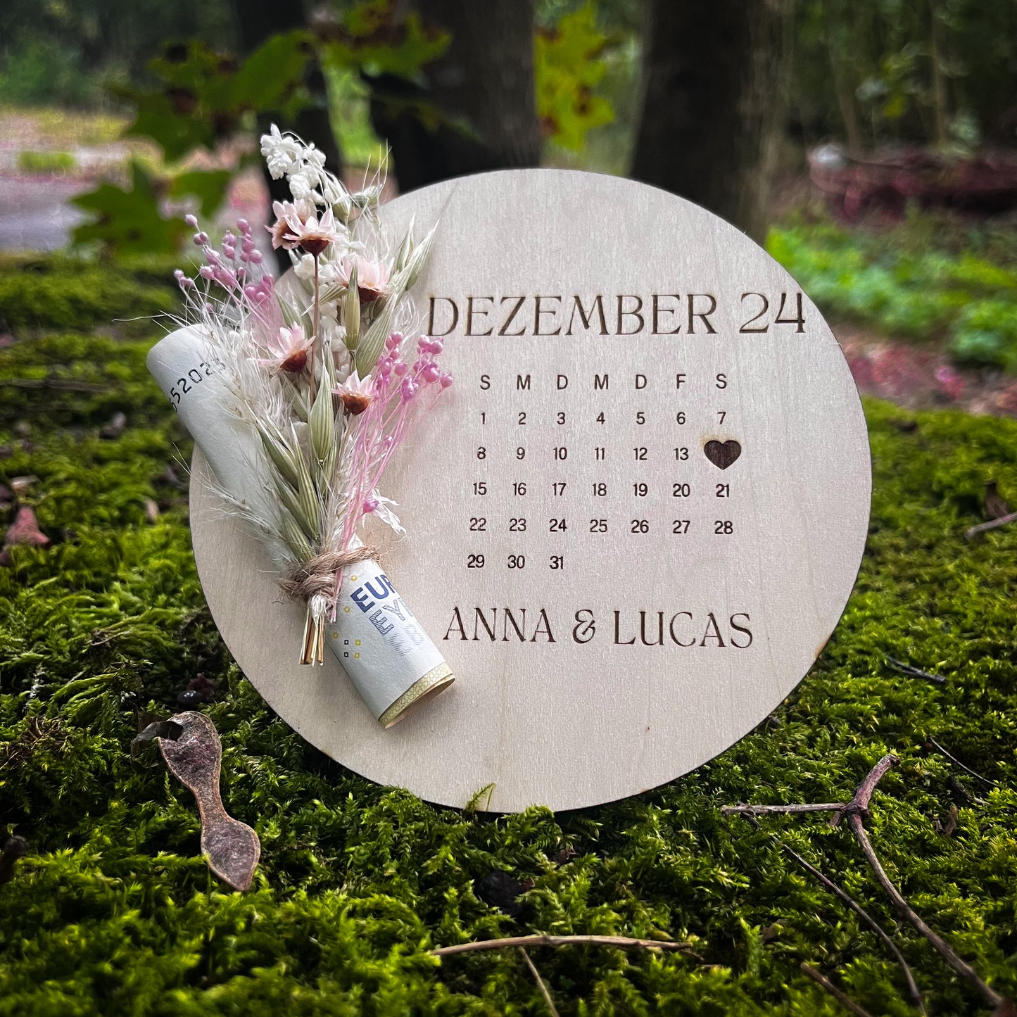 Geldgeschenk „Save the Date“ / Hochzeit personalisiert/ Brautpaar/ Geschenk zur Hochzeit / Geschenk für das Brautpaar