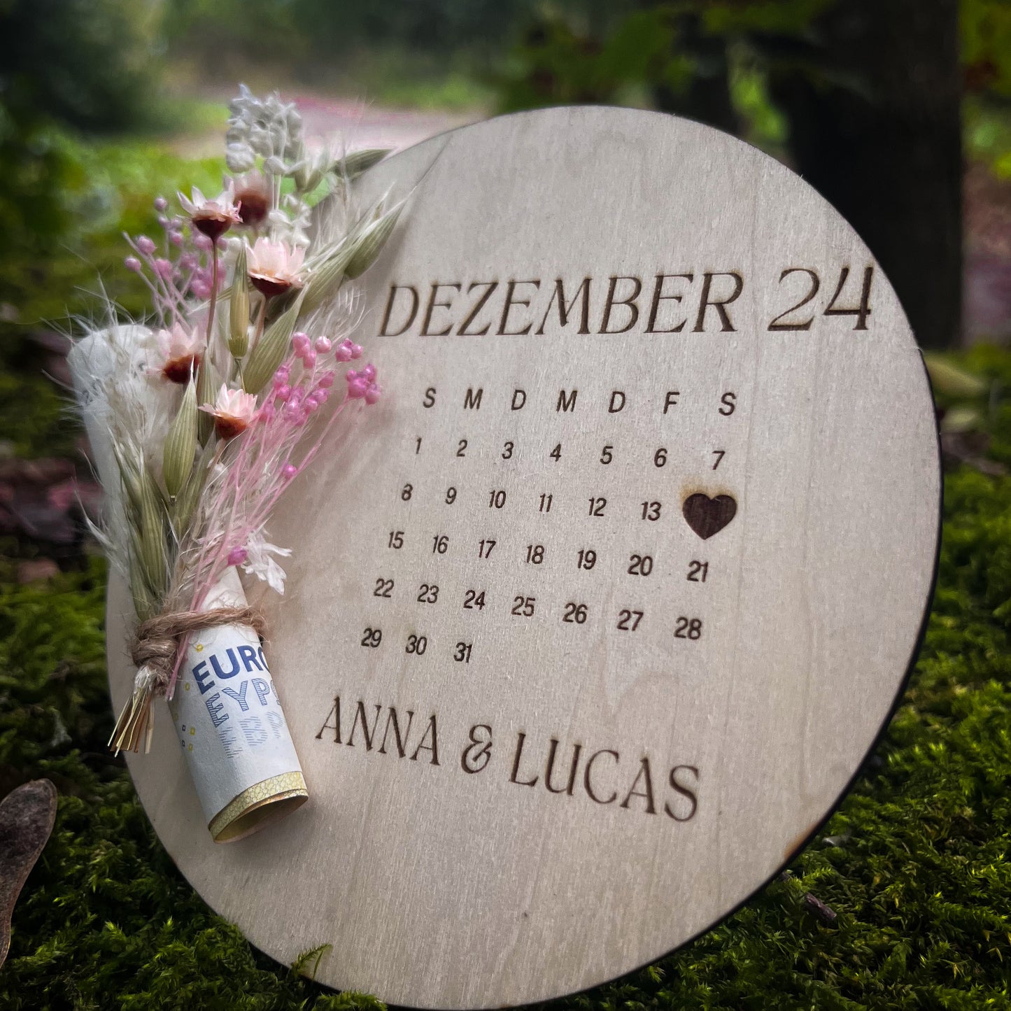 Geldgeschenk „Save the Date“ / Hochzeit personalisiert/ Brautpaar/ Geschenk zur Hochzeit / Geschenk für das Brautpaar
