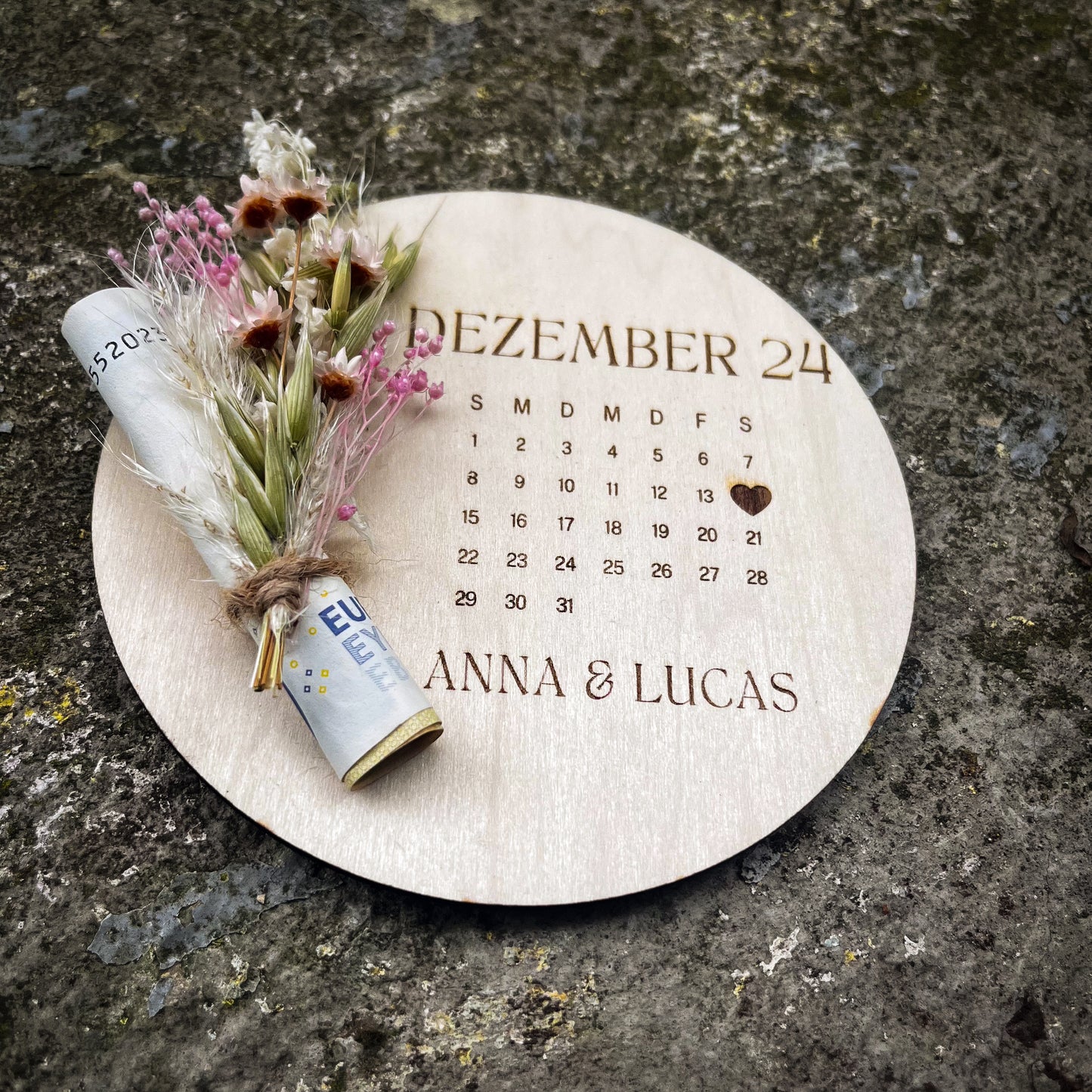 Geldgeschenk „Save the Date“ / Hochzeit personalisiert/ Brautpaar/ Geschenk zur Hochzeit / Geschenk für das Brautpaar