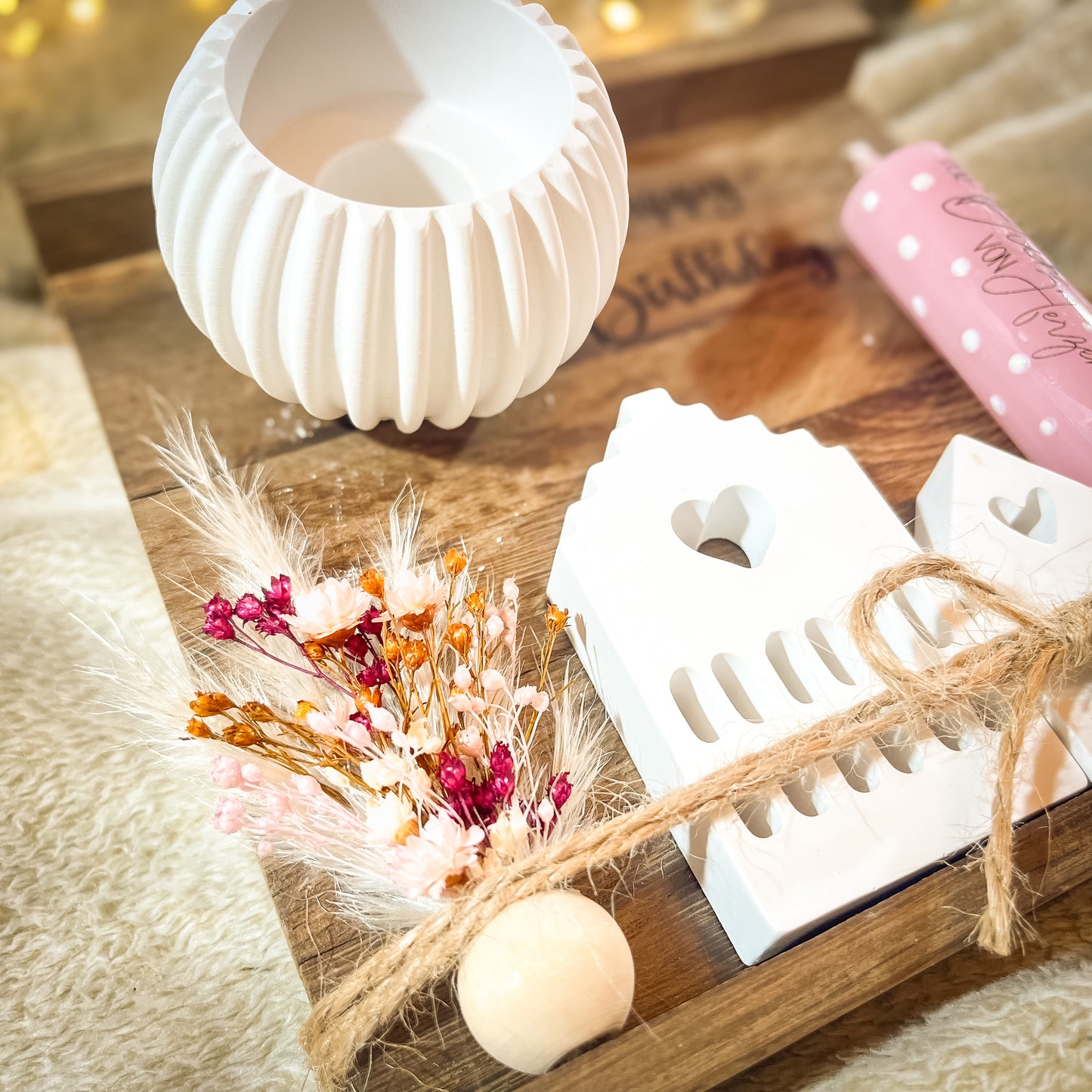 Geburtstagsgeschenk „Lichthäuser“/ Geschenk personalisiert / Mitbringsel / Kerzengeschenk/ Geburtstagskerze