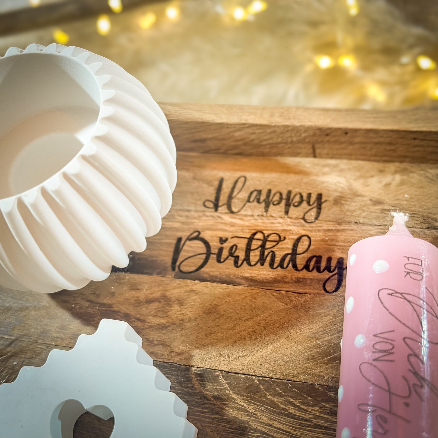 Geburtstagsgeschenk „Lichthäuser“/ Geschenk personalisiert / Mitbringsel / Kerzengeschenk/ Geburtstagskerze
