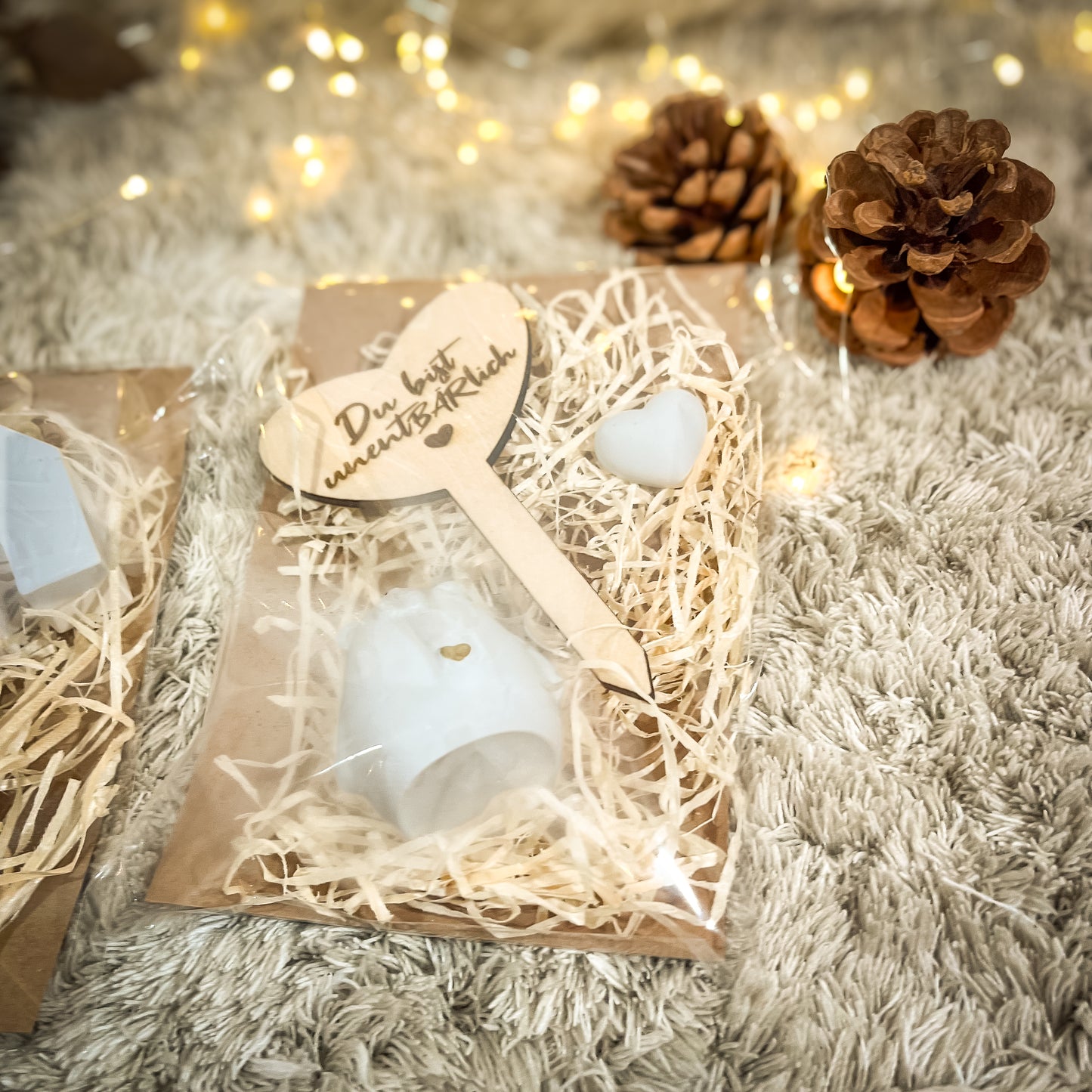 Du bist unent(BÄR)lich / Geschenkset Freundin / Geschenk / Mitbringsel / Kerzengeschenk/ Kleines Dankeschön