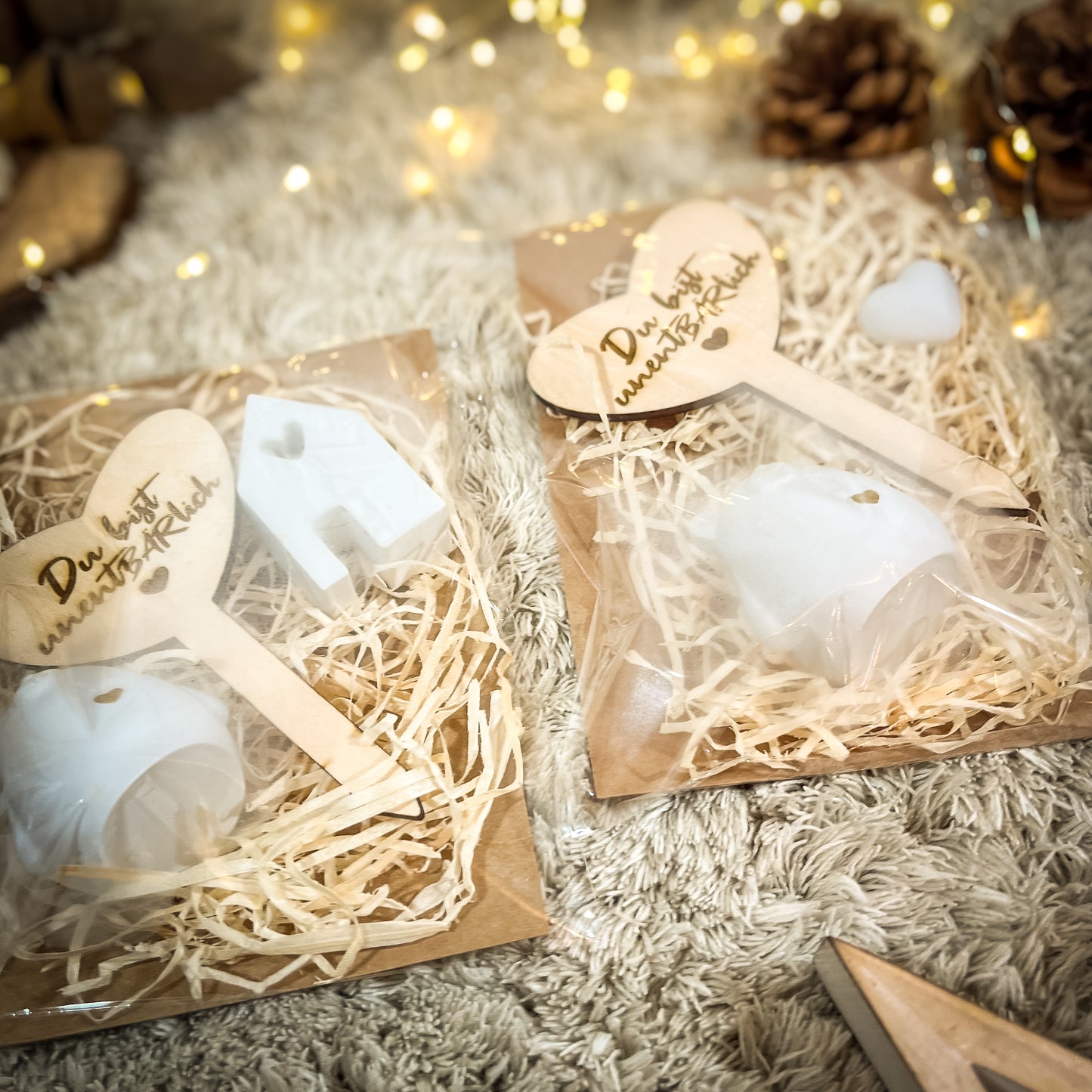Du bist unent(BÄR)lich / Geschenkset Freundin / Geschenk / Mitbringsel / Kerzengeschenk/ Kleines Dankeschön