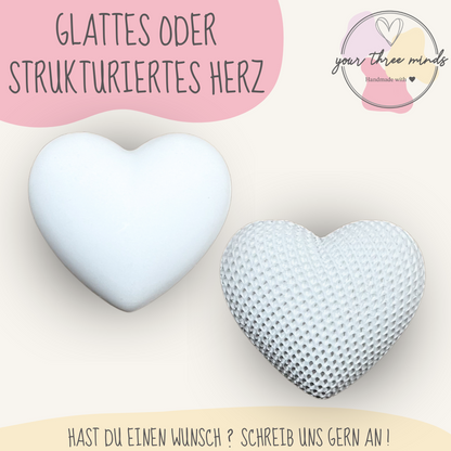 Schön, dass es dich gibt! „Herz auf Klötzchen“ / Geschenke für besondere Menschen