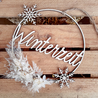Türkranz "Winterzeit" / Winterdekoration / Weihnachtsdeko
