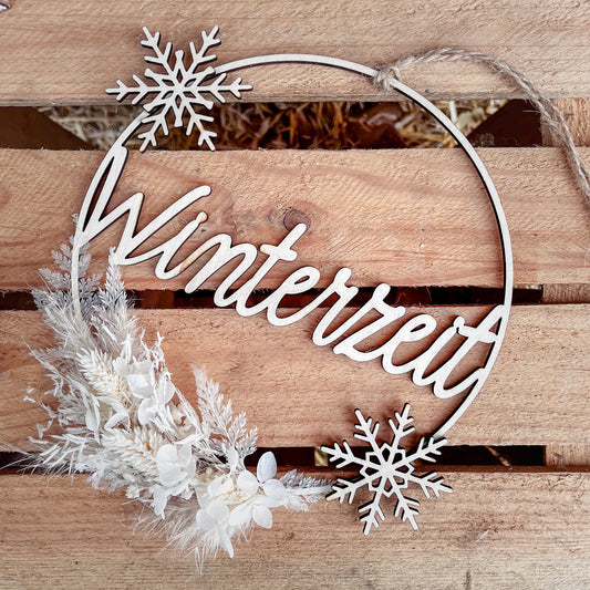 Türkranz "Winterzeit" / Winterdekoration / Weihnachtsdeko