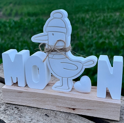 Dekoschild Moin / Aufsteller Möwe / maritime Geschenke