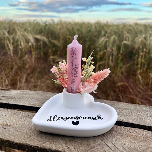 Herzteller Herzensmensch / Kerzengeschenk/ Kerze für einen ganz besonderen Menschen
