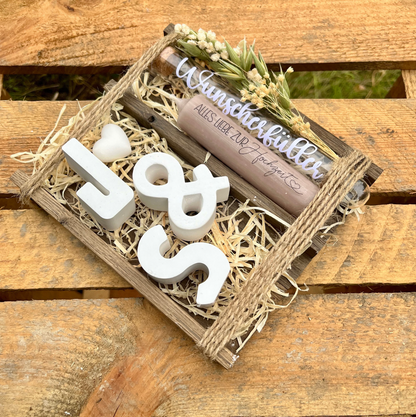 Hochzeitsgeschenk „Du&Ich“ / Geschenk Hochzeit/ Geldgeschenk / personalisiertes Geschenk/ Wunscherfüller