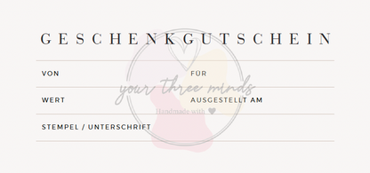 Geschenkgutschein