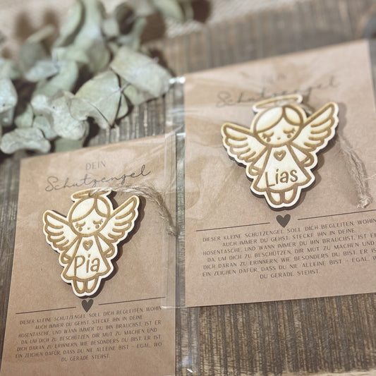 Schutzengel Holz /Schlüsselanhänger/ kleines Geschenk / Kleinigkeit / Abschiedsgeschenk