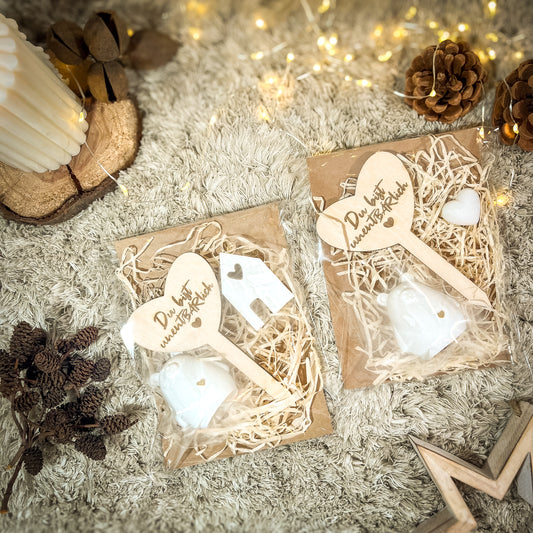 Du bist unent(BÄR)lich / Geschenkset Freundin / Geschenk / Mitbringsel / Kerzengeschenk/ Kleines Dankeschön