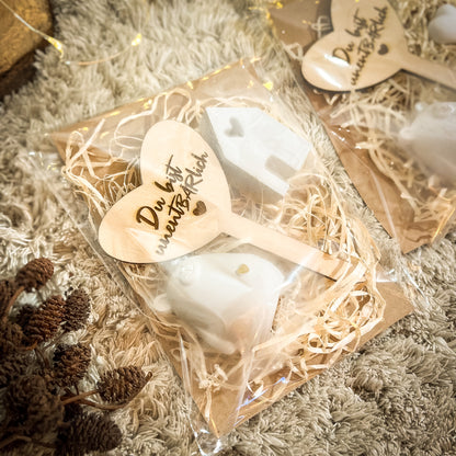 Du bist unent(BÄR)lich / Geschenkset Freundin / Geschenk / Mitbringsel / Kerzengeschenk/ Kleines Dankeschön